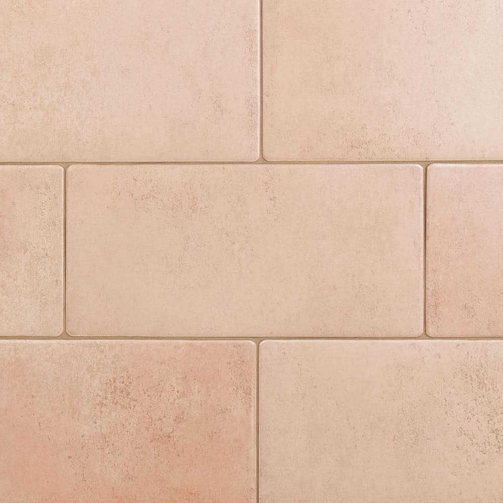 Kaleo 7.08 in. x 14.17 in. Matte Terracotta Look Porcelain Tile