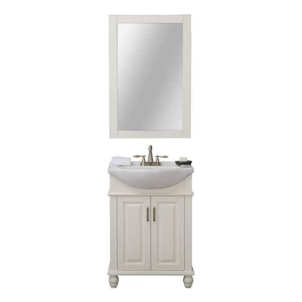 Lakewood 24 In W X 17 5 D 34 75, Bathroom Vanity With Bowl Sink Home Depot
