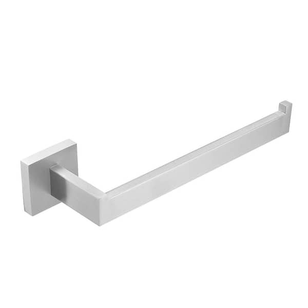 BWE Wall Mounted Toilet Paper Holder Extended Towel Bar Tissue Holder Kitchen Paper Towel Holder in Brushed Nickel