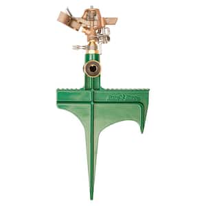 Rain Bird 25PJDAC Riser-Mounted Brass Impact Sprinkler, Adjustable