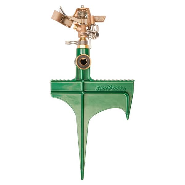 Rain Bird 25PJ Brass Impact Sprinkler on a Spike, Adjustable 20-41