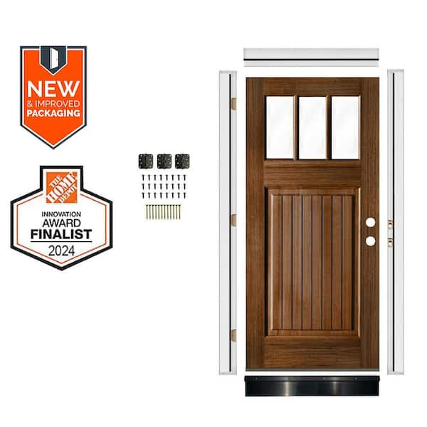 Krosswood Doors 36in.x80in.LH 6-Lite Arch VG ClearGlass Provincial
