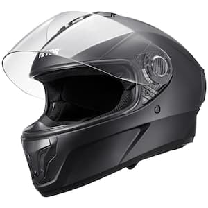 Motorcycle Helmet, Full Face, Smart Street ABS and High Density Helmet with Bluetooth Lens, DOT Approved, XL