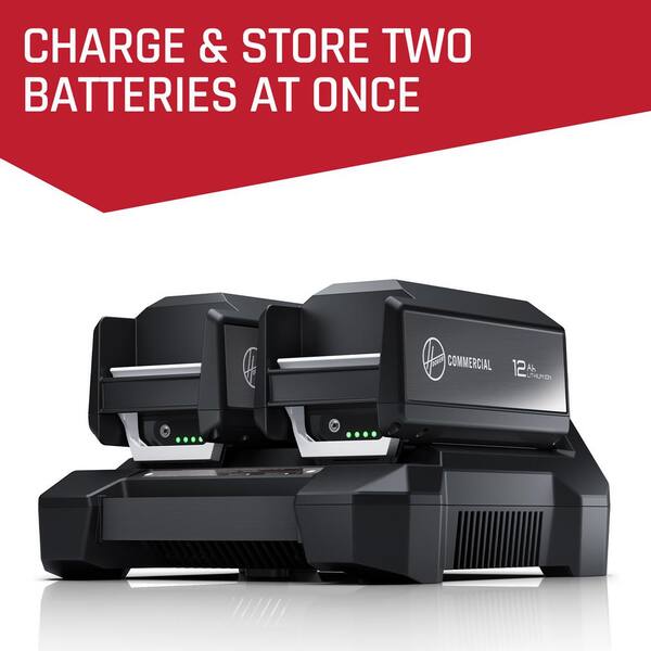 HOOVER Commercial 40V Dual Bay Charger for HVRPWR 40V Batteries - Model CH07250