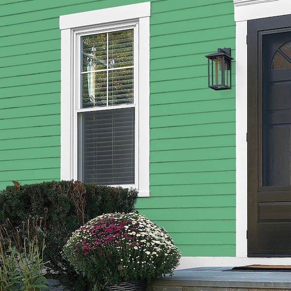 Glidden Essentials 5 gal. PPG1226-5 Garden Mint Flat Exterior