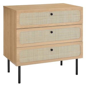 Chaucer in Oak 3-Drawer 31 in. Chest of Drawers