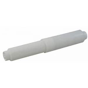8 in. x 2.5 in. Wall-Mount Toilet Paper Roll Holder Roller in Plastic White 16GS-34940
