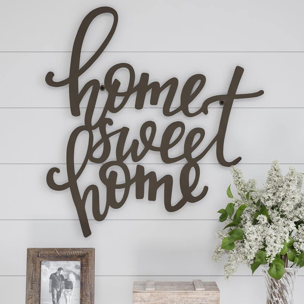 Home Sweet Home Sign | 3 Piece Set | Wood outlet Letters | Gather Sign