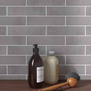 Le Leghe Platino Subway 3 in. x 12 in. Matte Porcelain Floor and Wall Tile (8.83 sq. ft./Case)