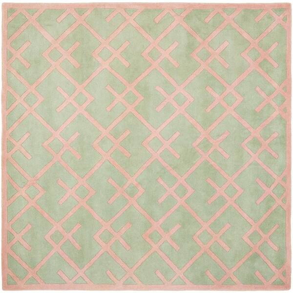 SAFAVIEH Chatham Green 7 ft. x 7 ft. Square Area Rug