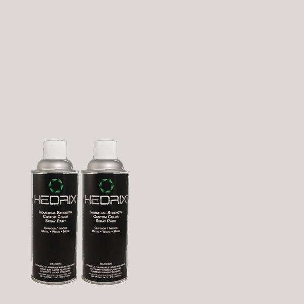 Hedrix 11 oz. Match of MQ3-25 Gray Shimmer Low Lustre Custom Spray Paint (2-Pack)