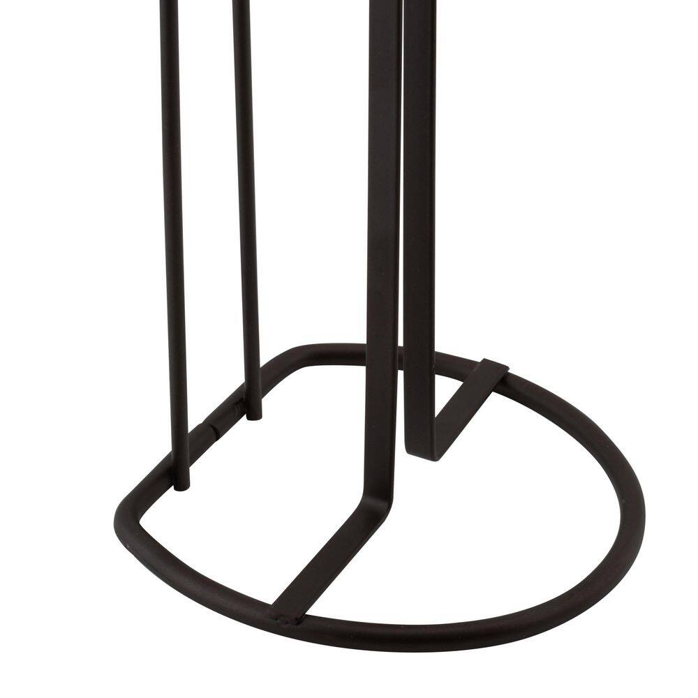 Bronze Freestanding Toilet Paper Holder with Reserve