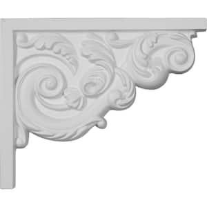 5/8 in. x 8-3/4 in. x 7-1/8 in. Polyurethane Right Small Ashford Stair Bracket Moulding