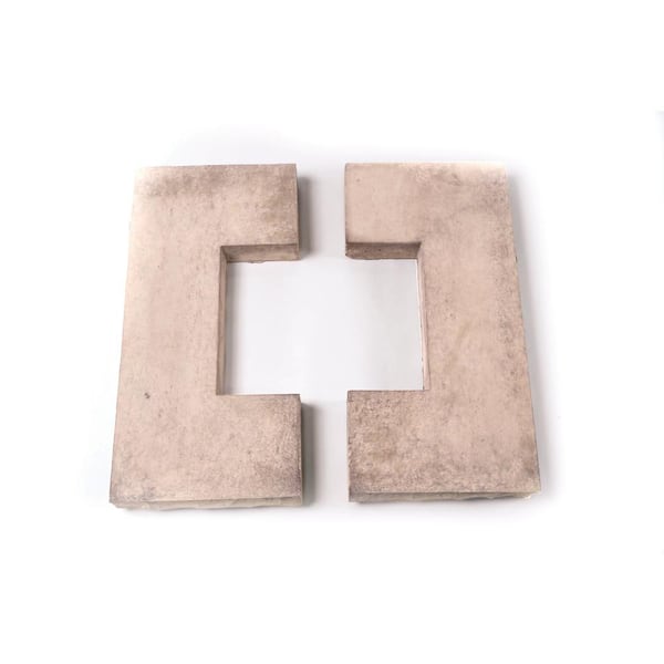 Cream Flat Split Column CapStone 18 in x 18 in for 8x8 Post