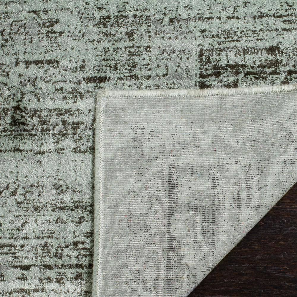 Spruce and Ivory Hand-knotted Rectangular Area Rug 5' x 7'