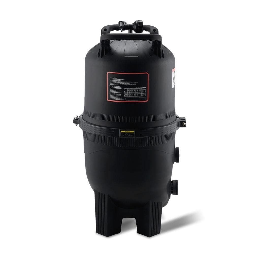 Cartridge Pool Filter 525 sq. ft. Inground Above-Ground Pool Filtration 50-Micron with Pressure Gauge Leak-Proof Housing price history on PriceWatchPro