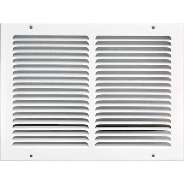 SPEEDI-GRILLE 12 in. x 10 in. Return Air Vent Grille, White with Fixed Blades