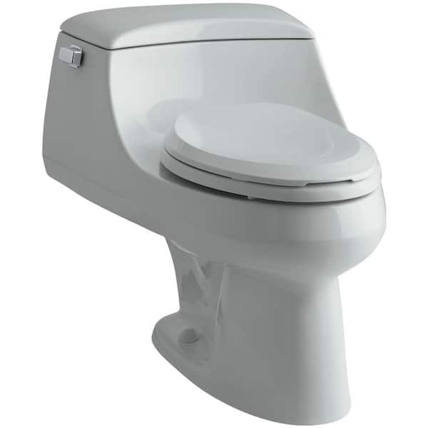 KOHLER San Raphael 1-piece 1.6 GPF Single Flush Elongated Toilet in Ice Grey