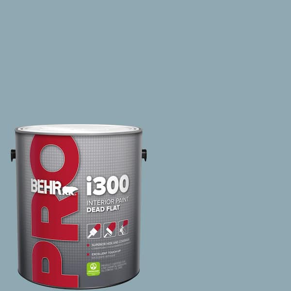 BEHR PRO 1 gal. #530F-4 Newport Blue Dead Flat Interior Paint