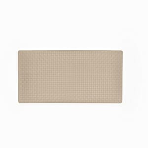 Woven Embossed Faux Leather Tan 20 in. x 39 in. Anti-Fatigue Mat