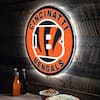 Evergreen Cincinnati Bengals Round 23 in. Plug-in LED Lighted Sign  8LED3806RD - The Home Depot