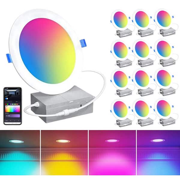 KOAOEIRS 6 in. 1050 Lumen Integrated LED Recessed Ceiling Light w ...