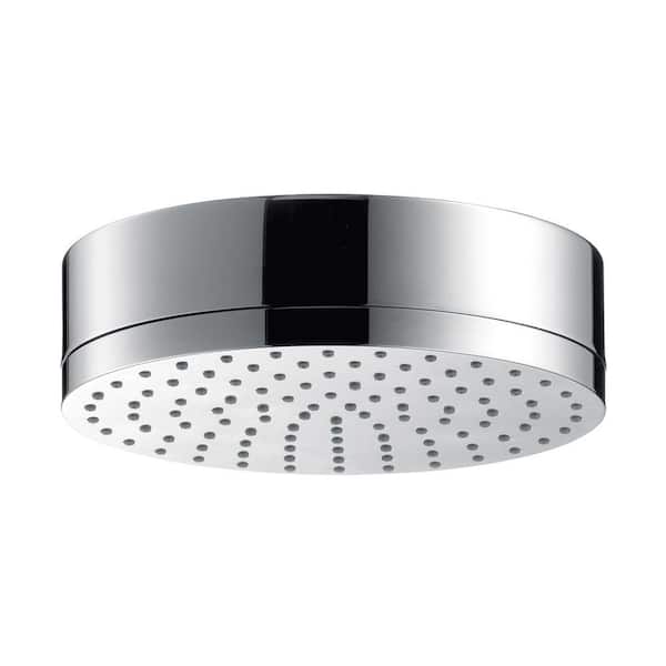 Hansgrohe 1-Spray 7 in. Single Wall Mount Fixed Shower Head in Chrome