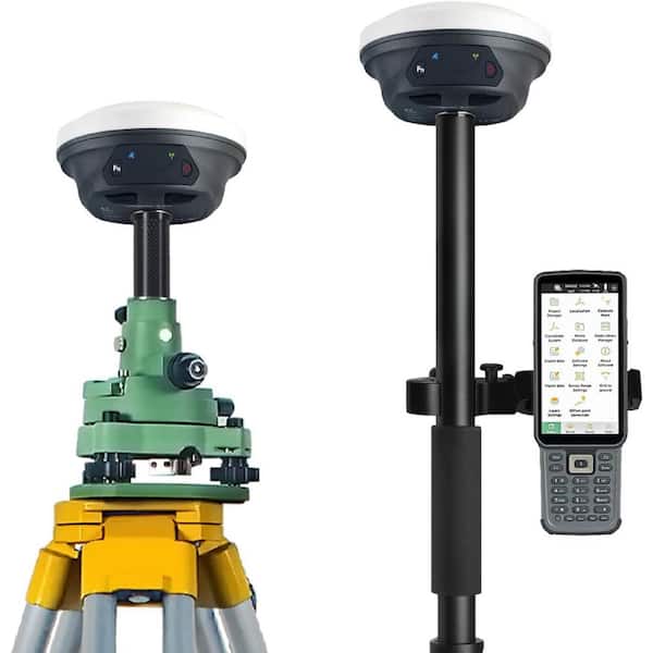 RTK GNSS Survey Equipment with IMU Rover & Base Handheld Collector 1cm Accuracy 1408 Channels 5km Range 20hr Battery