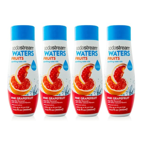 SodaStream 440 ml Waters Fruits Sparkling Pink Grapefruit Drink Mix (Case of 4)