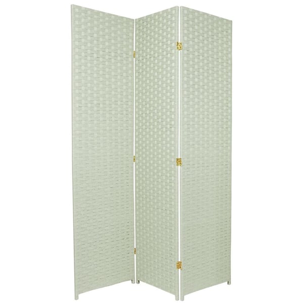 RED LANTERN 6 ft. Seagrass 3-Panel Room Divider