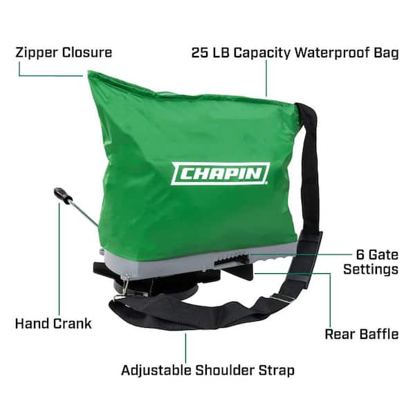 Chapin 25 lb. Waterproof, Broadcast Bag Seeder/ Spreader 84700G