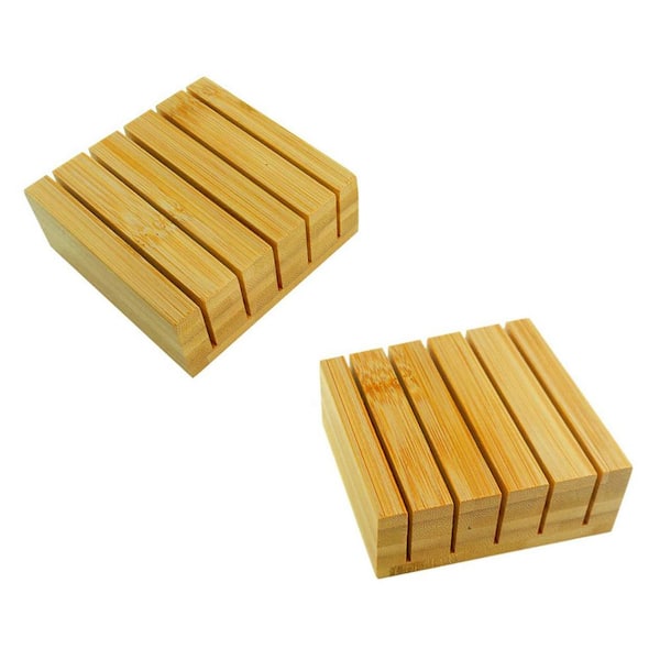 10-Knife In-Drawer Bamboo Wood Knife Block Organizer with Horizontal Blade Storage for Safe and Neat Kitchen Use