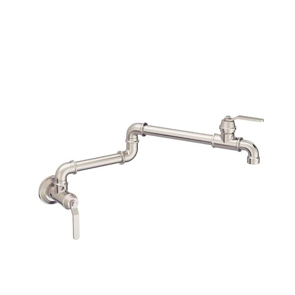 Gerber Kinzie 1-Handle with 2.2 GPM Wall Mount Pot Filler in Stainless Steel