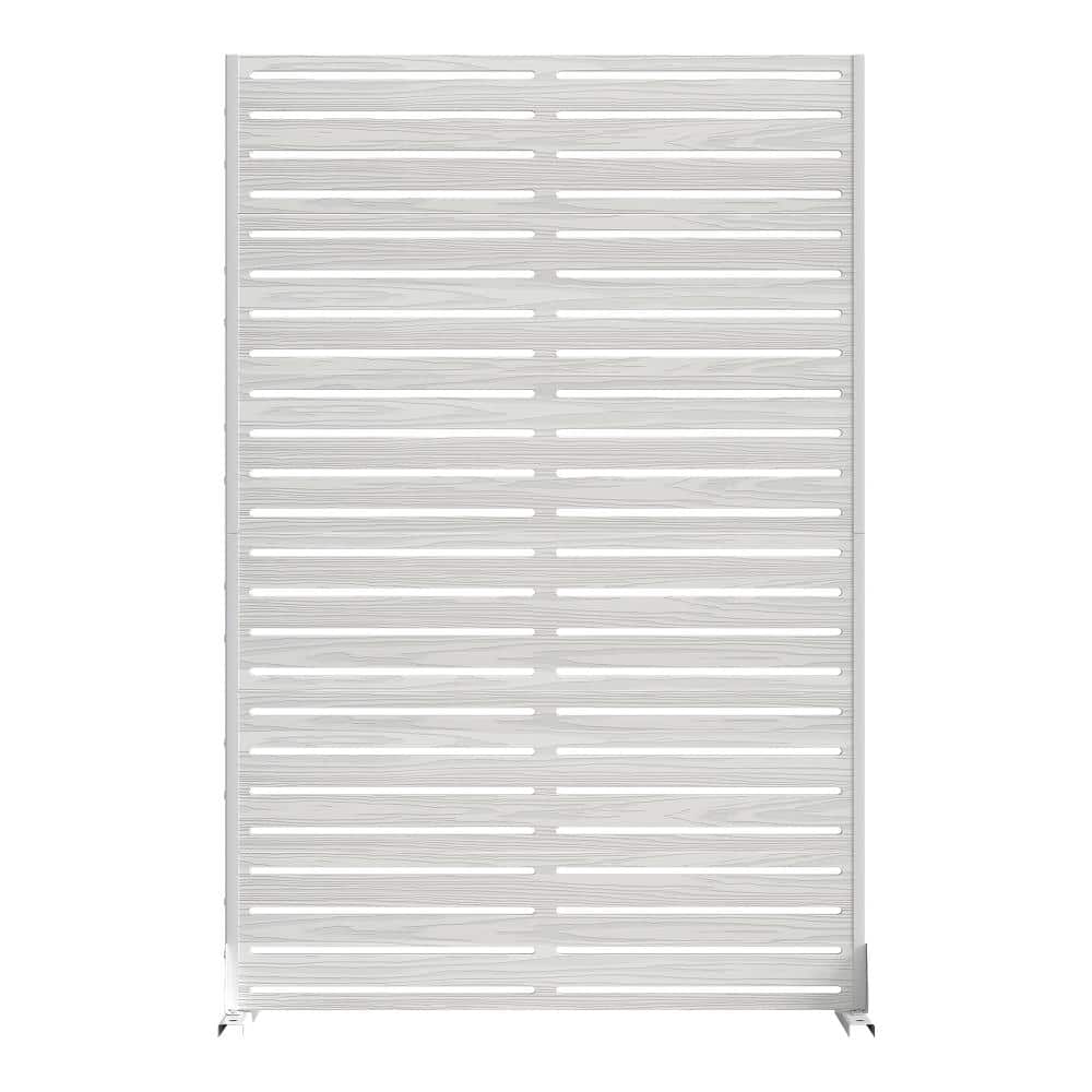 72 in. H x 47 in. W White Rust-Free HDPE Freestanding Outdoor Privacy Screen Patio Garden Fence Panel price history on PriceWatchPro