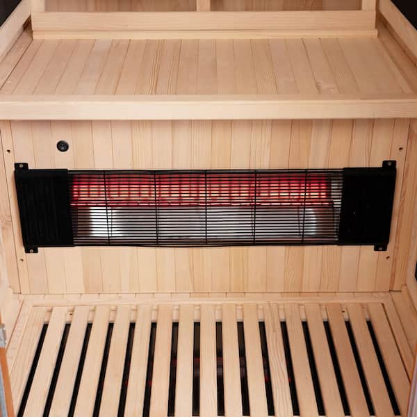 WOODBRIDGE 1-Person Indoor Japanese Cedar FAR Infrared Sauna with