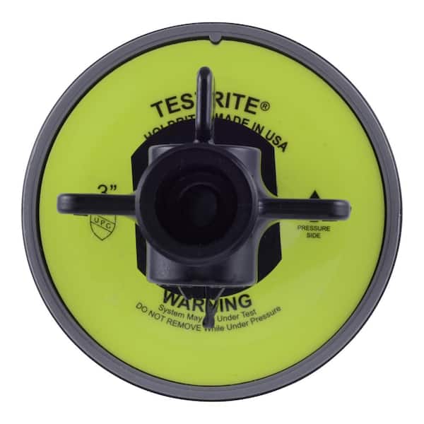 HOLDRITE Testrite 3 in. PVC Schedule 40 Test Plug with Valve Fitting