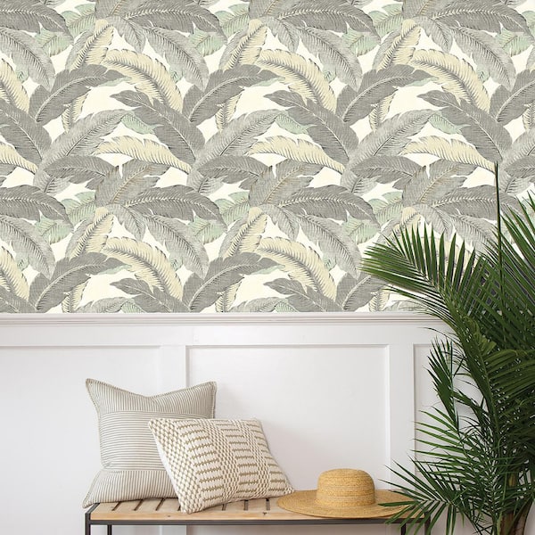 Tommy Bahama Swaying Palms Spa Vinyl Peel and Stick Wallpaper Roll Covers  3075 sq ft 802853WR  The Home Depot