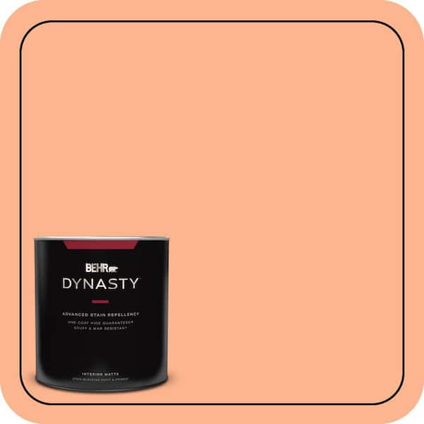 BEHR DYNASTY 1 qt. #230B-4 Desert Sunrise Matte Interior Stain-Blocking Paint and Primer