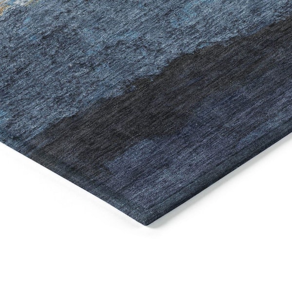 Chantille Machine Washable Indoor/Outdoor Abstract ACN2169 Blue 8 ft. x 10 ft. Area Rug