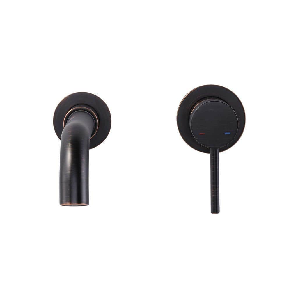 Single-Handle Wall Mounted Bathroom Sink Faucet in Oil Rubbed Bronze