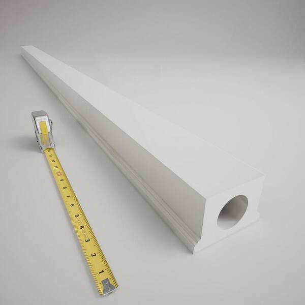 Ekena Millwork Endurathane 500 Series 3.125 in. H x 96 in. W White Resin Stair Railing Kit