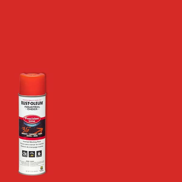 Rust-Oleum Industrial Choice 17 oz. M1800 Fluorescent Red Inverted ...