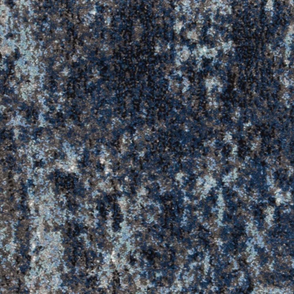 Celestial Charm Abstract Blue Runner Rug, 2'3" x 8', Easy-Care Synthetic