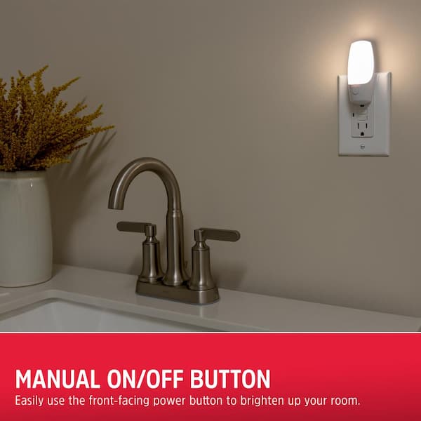 0.5-Watt Manual Touch On/Off Plug In Integrated LED Night Light