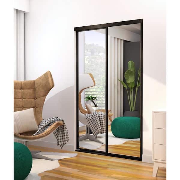 Contractors Wardrobe 60 in. x 96 in. Concord Bronze Aluminum Frame