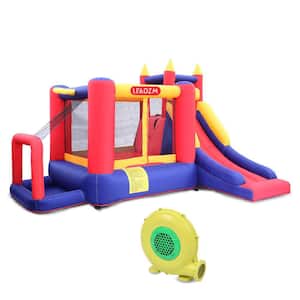 Inflatable Bounce House with 450-Watt Blower and a Slide