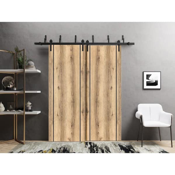 Sartodoors 28 in. x 30 in. Solid Wood with Honeycomb Oak Interior