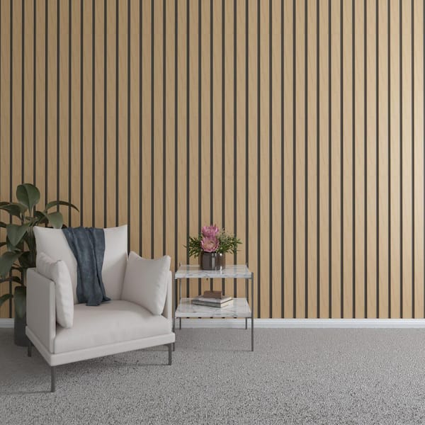 Ekena Millwork 47 in. H x 3 in. W Slatwall Panels in Maple 15-Pack