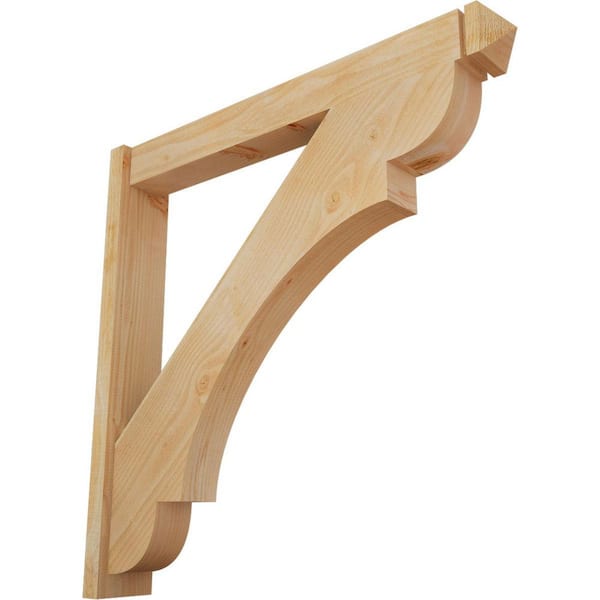 Ekena Millwork 6 in. x 42 in. x 42 in. Olympic Arts and Crafts Rough Sawn Douglas Fir Outlooker