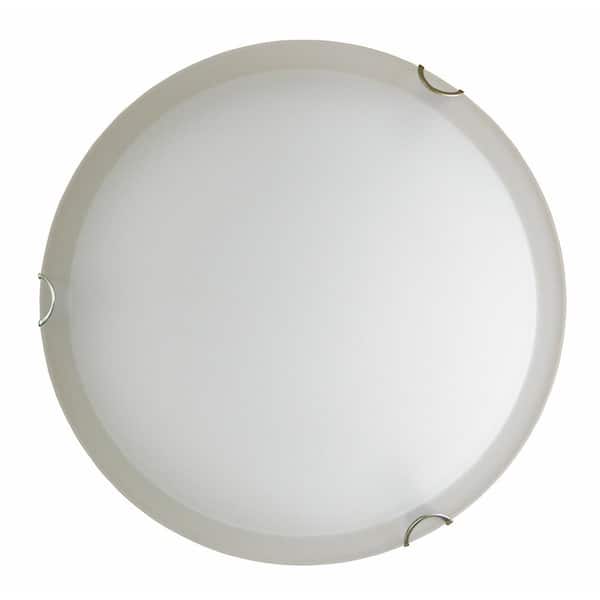 Filament Design 3-Light Satin Steel Flushmount